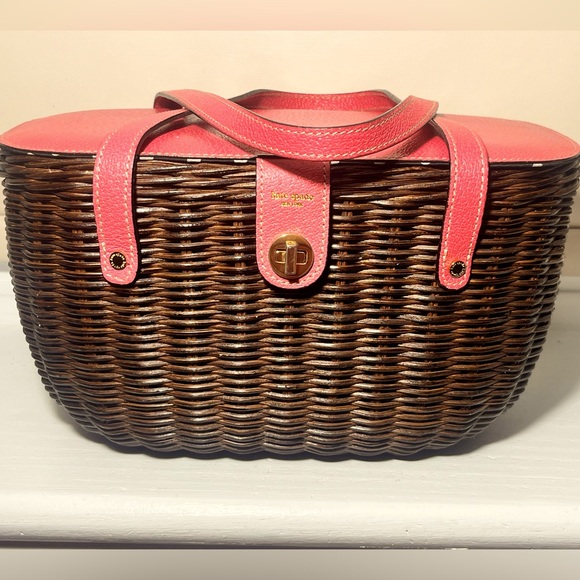 kate spade Handbags - Giveaway Prize:KATE SPADE Wicker & Leather Handbag Vintage Collectable & Novelty